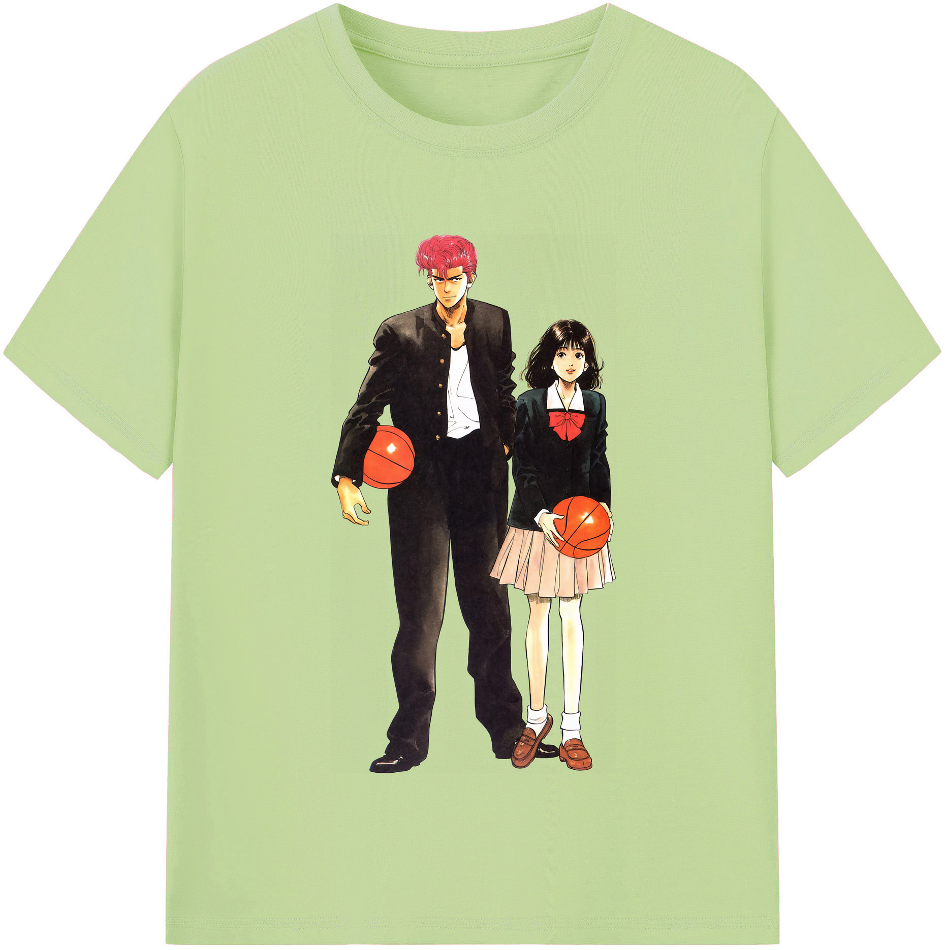 （画像用） SLAM DUNK／スラムダンク 綿100％半袖Tシャツ（フロントプリント）